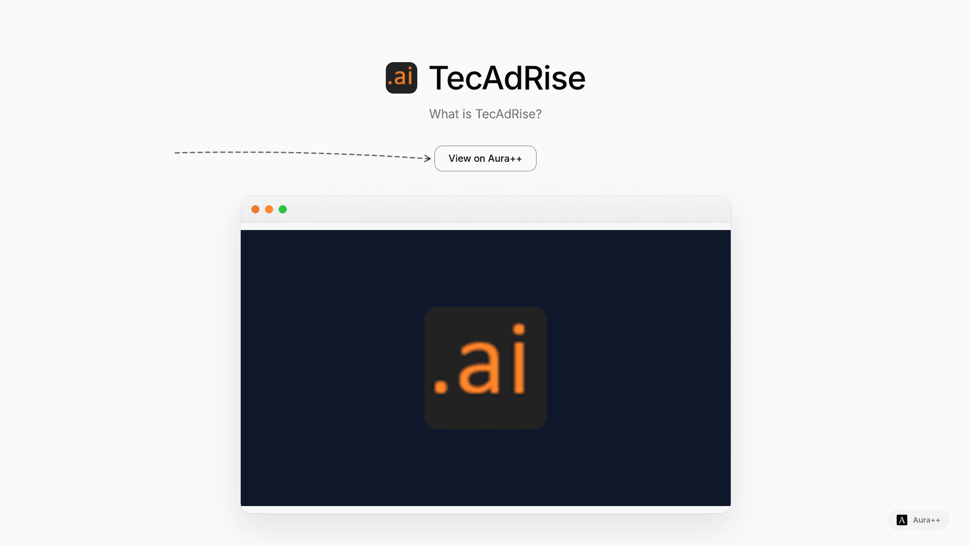 TecAdRise launch story featured image on Aura++