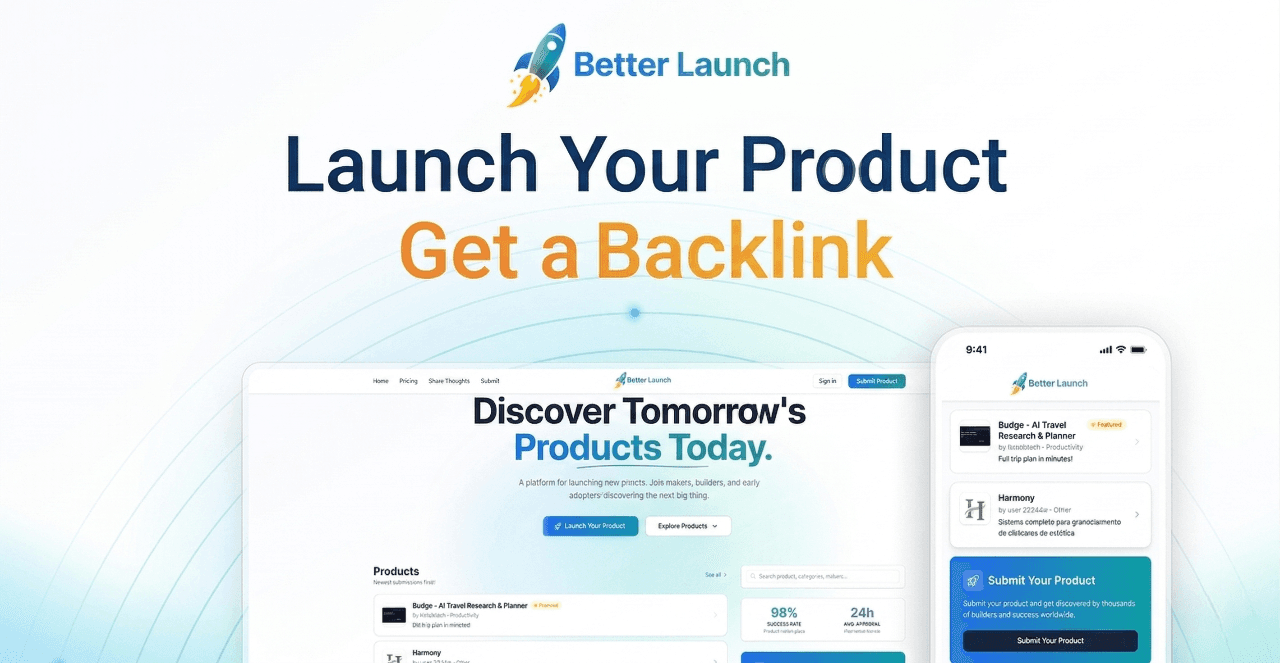 Better Launch product preview for startup listing on Aura++