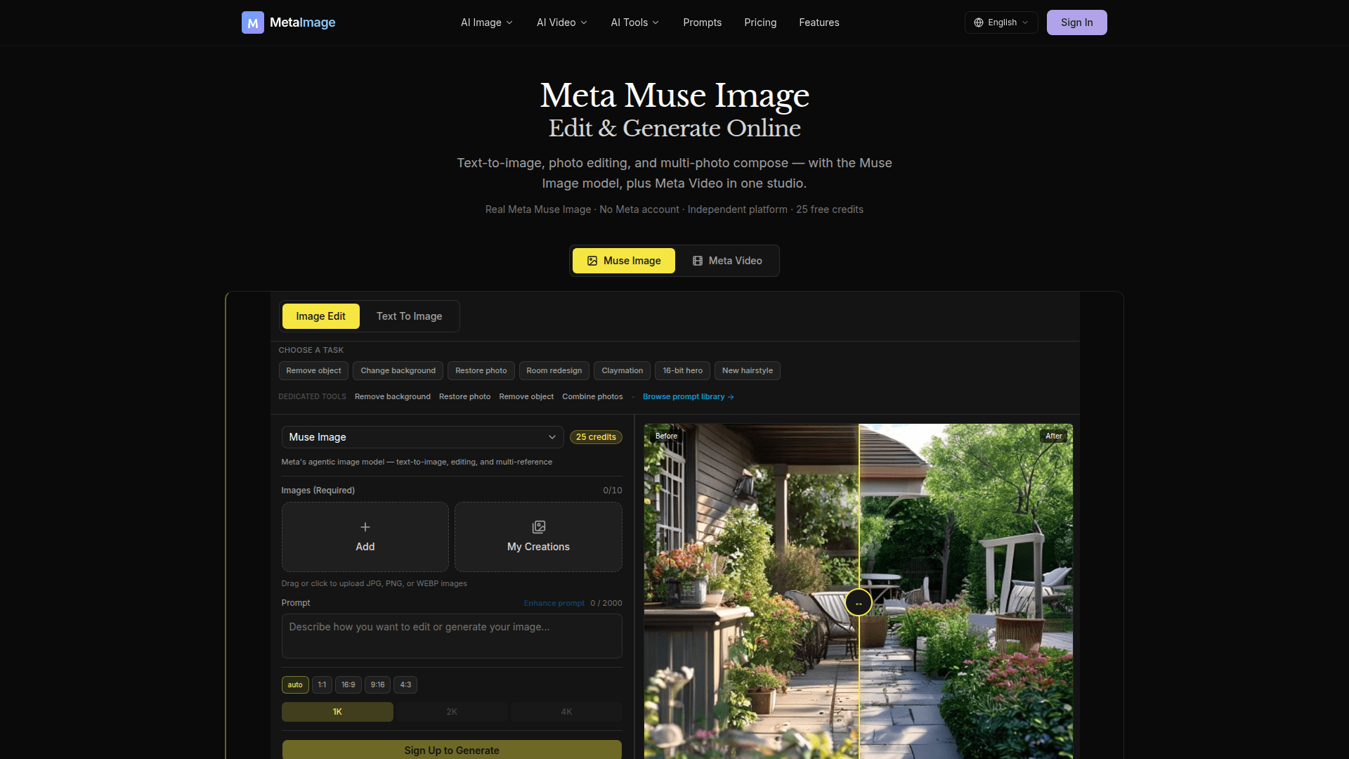 Meta Image product preview for startup listing on Aura++