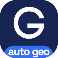 AutoGeo startup logo on Aura++
