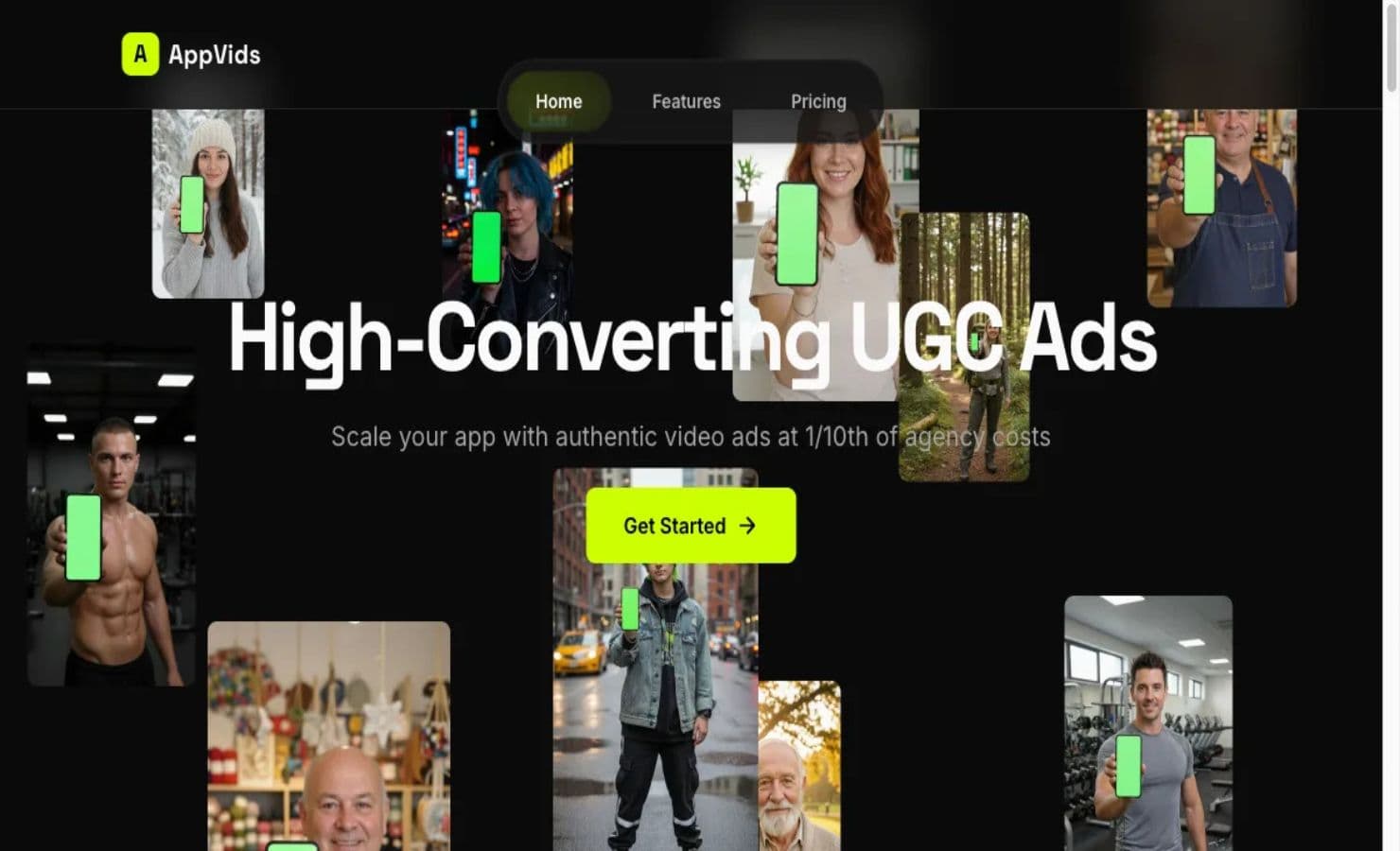 AppVids product preview for startup listing on Aura++