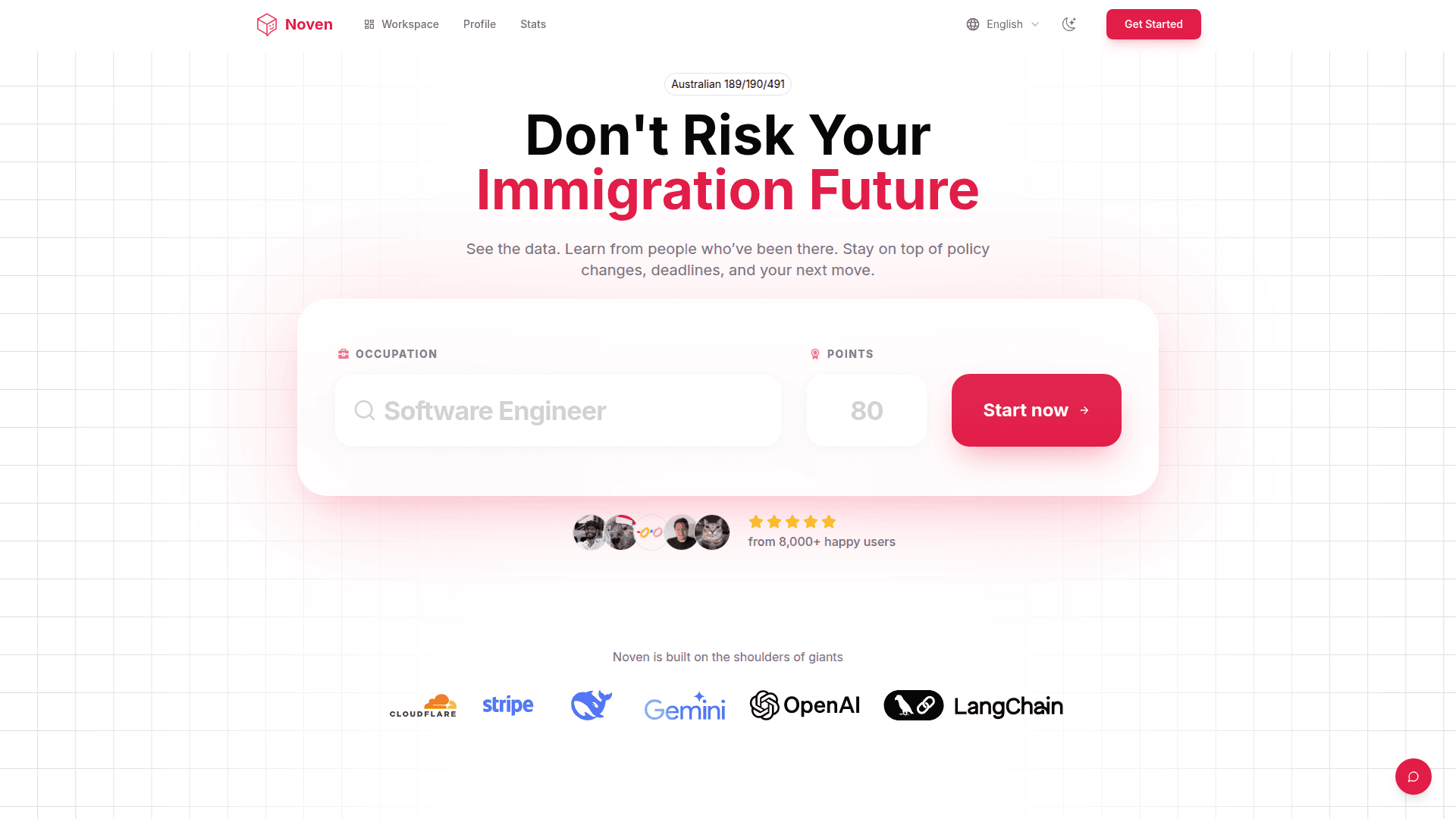 NovenAI product preview for startup listing on Aura++