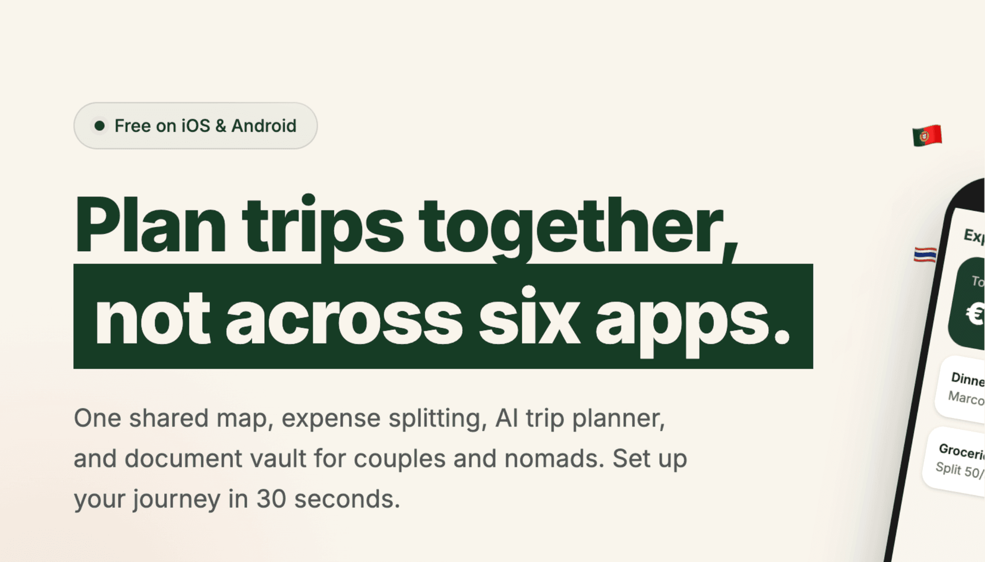 ONVA Travel Planner product preview for startup listing on Aura++