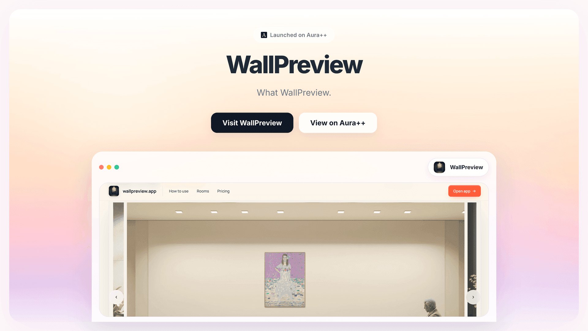 WallPreview launch story featured image on Aura++