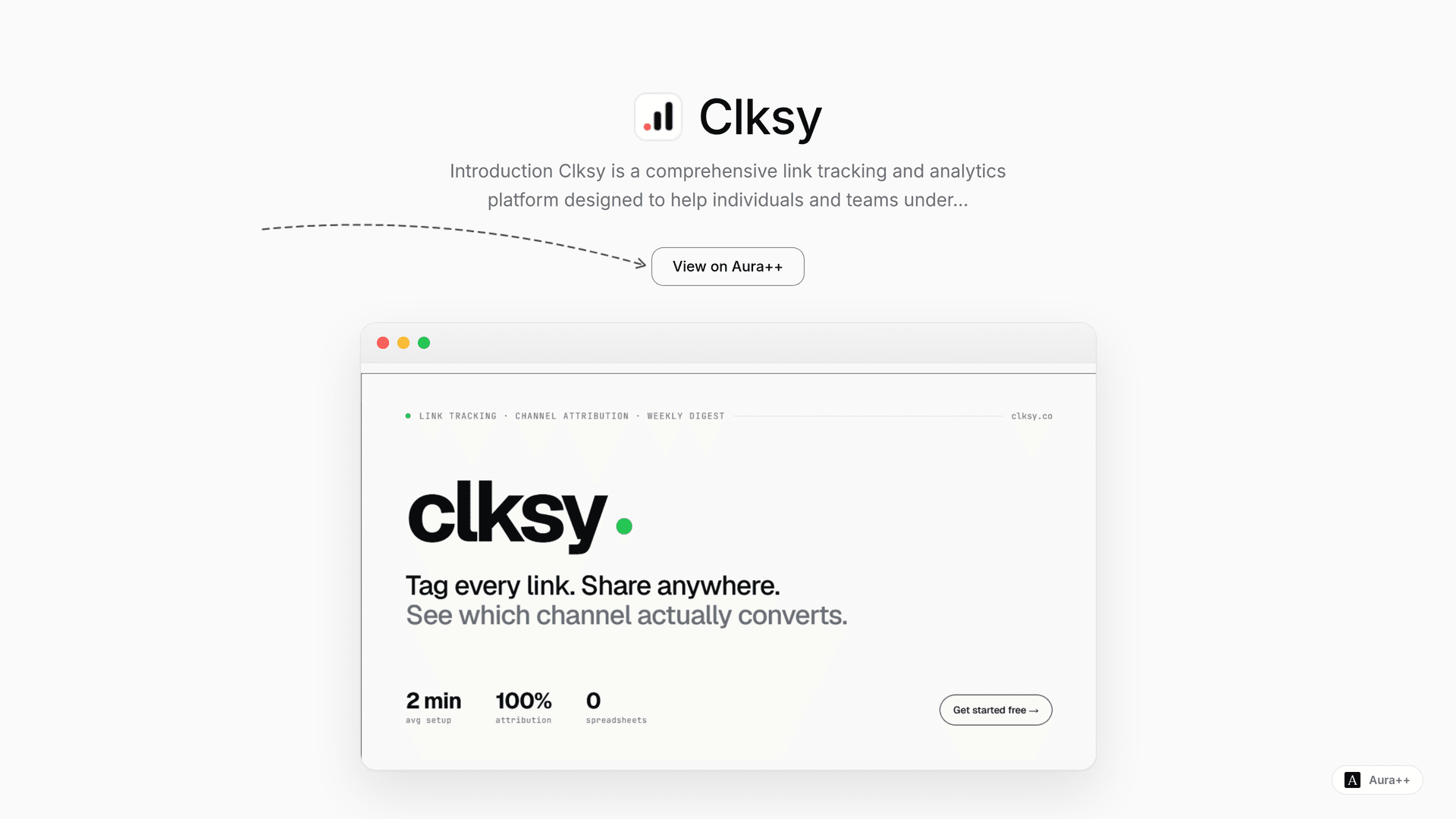 Clksy launch story featured image on Aura++