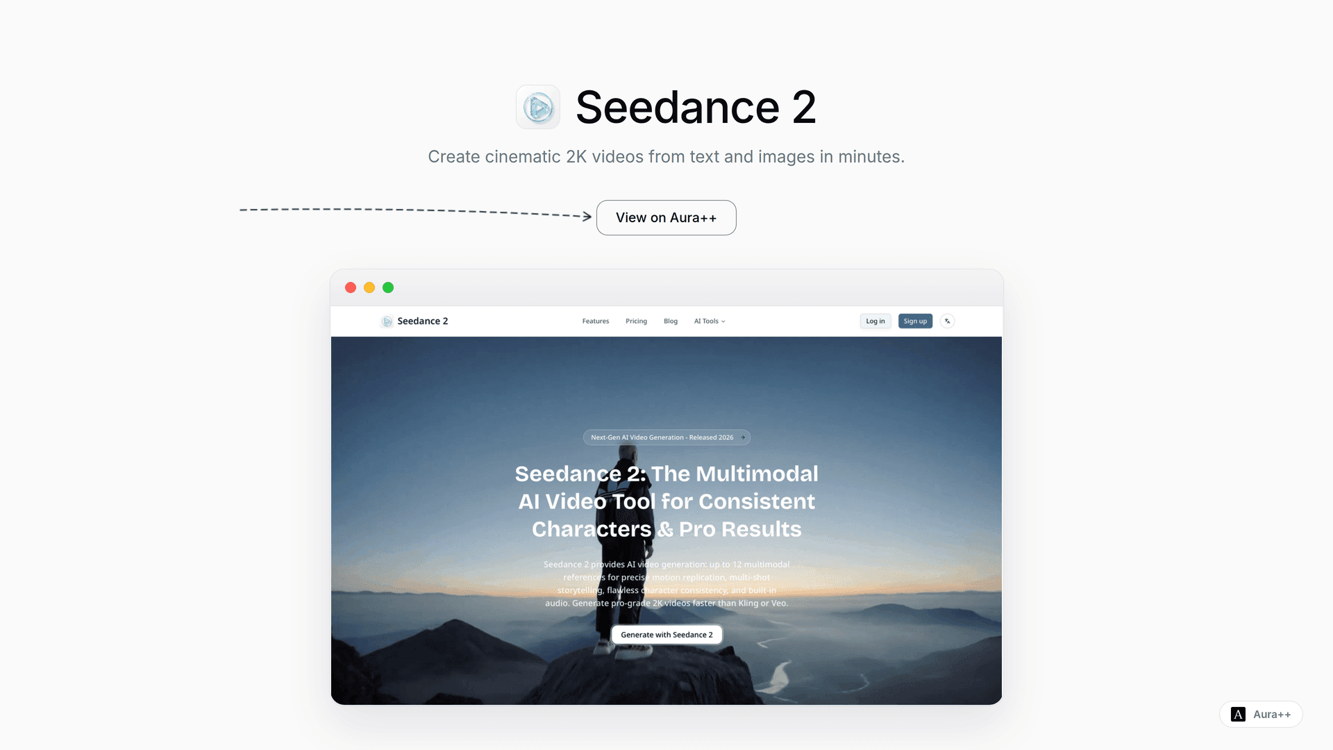 Seedance 2 launch story featured image on Aura++