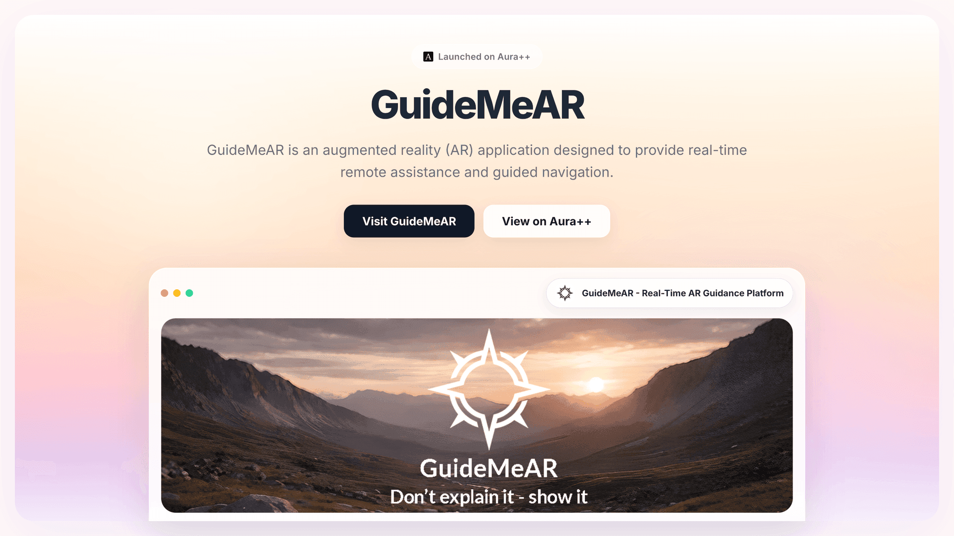 Enhance Remote Guidance with Real-Time AR Using GuideMeAR