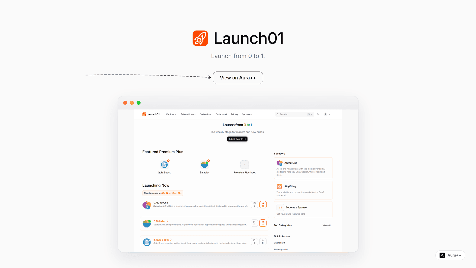 Highlight Your Early Builds with Launch01's Weekly Platform