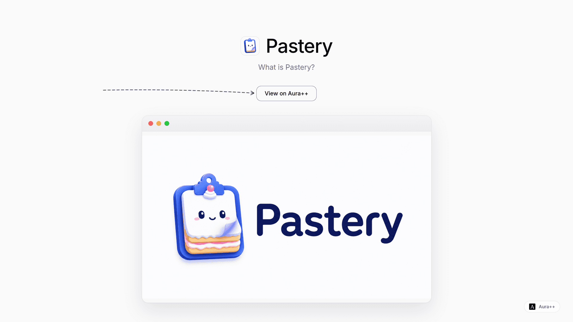 Pastery: Visual Clipboard Manager for macOS launch story featured image on Aura++