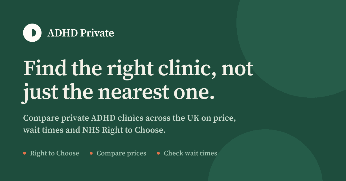 UK ADHD Clinic Directory product preview for startup listing on Aura++