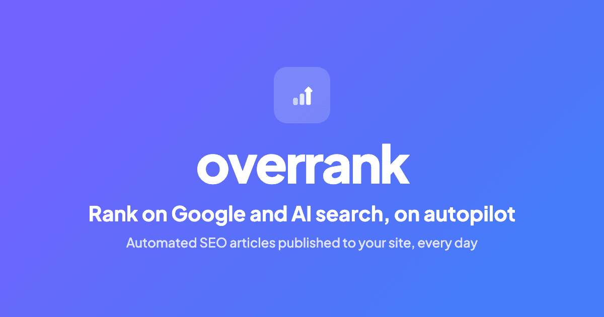 Overrank product preview for startup listing on Aura++