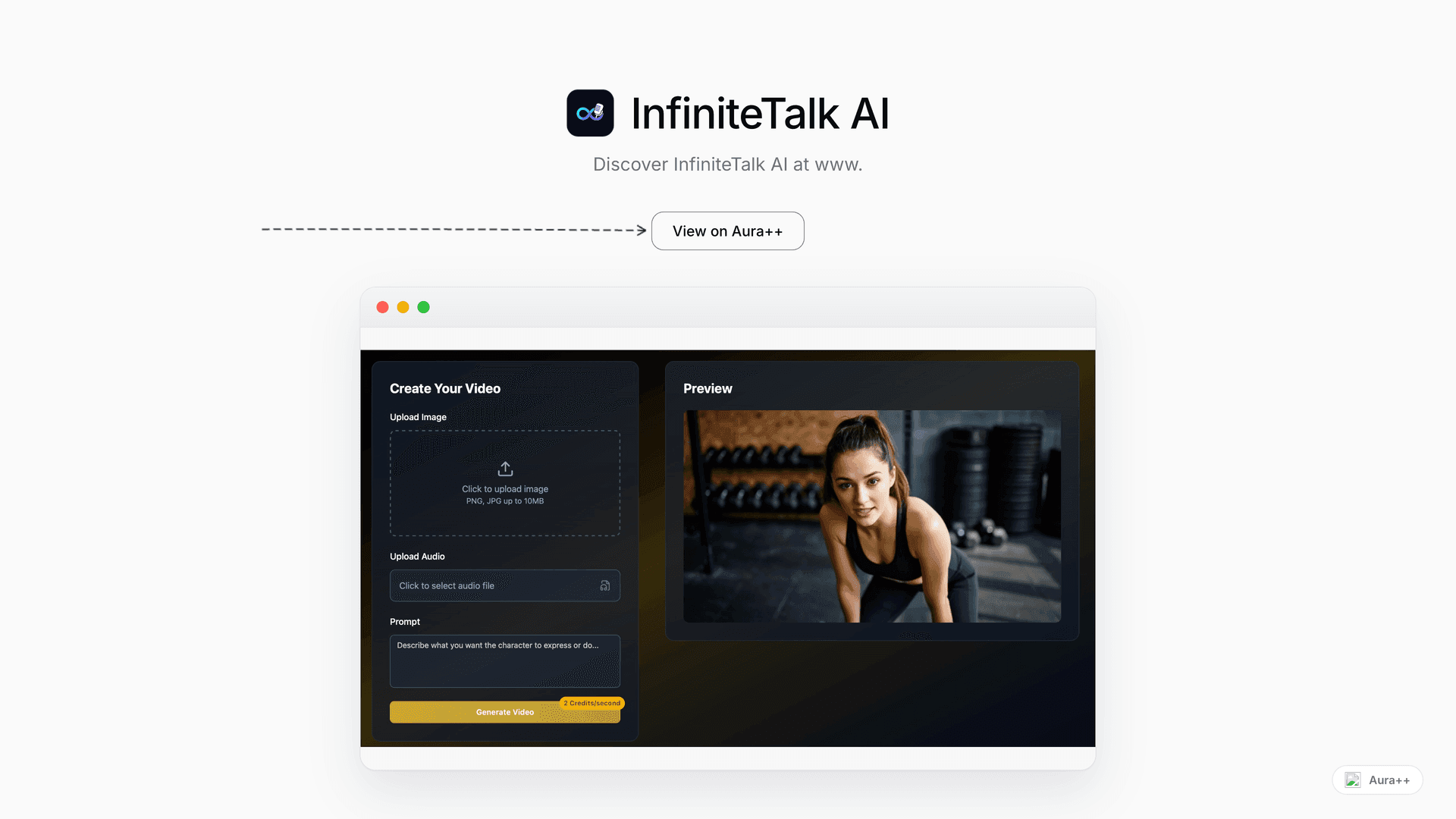 InfiniteTalk AI launch story featured image on Aura++