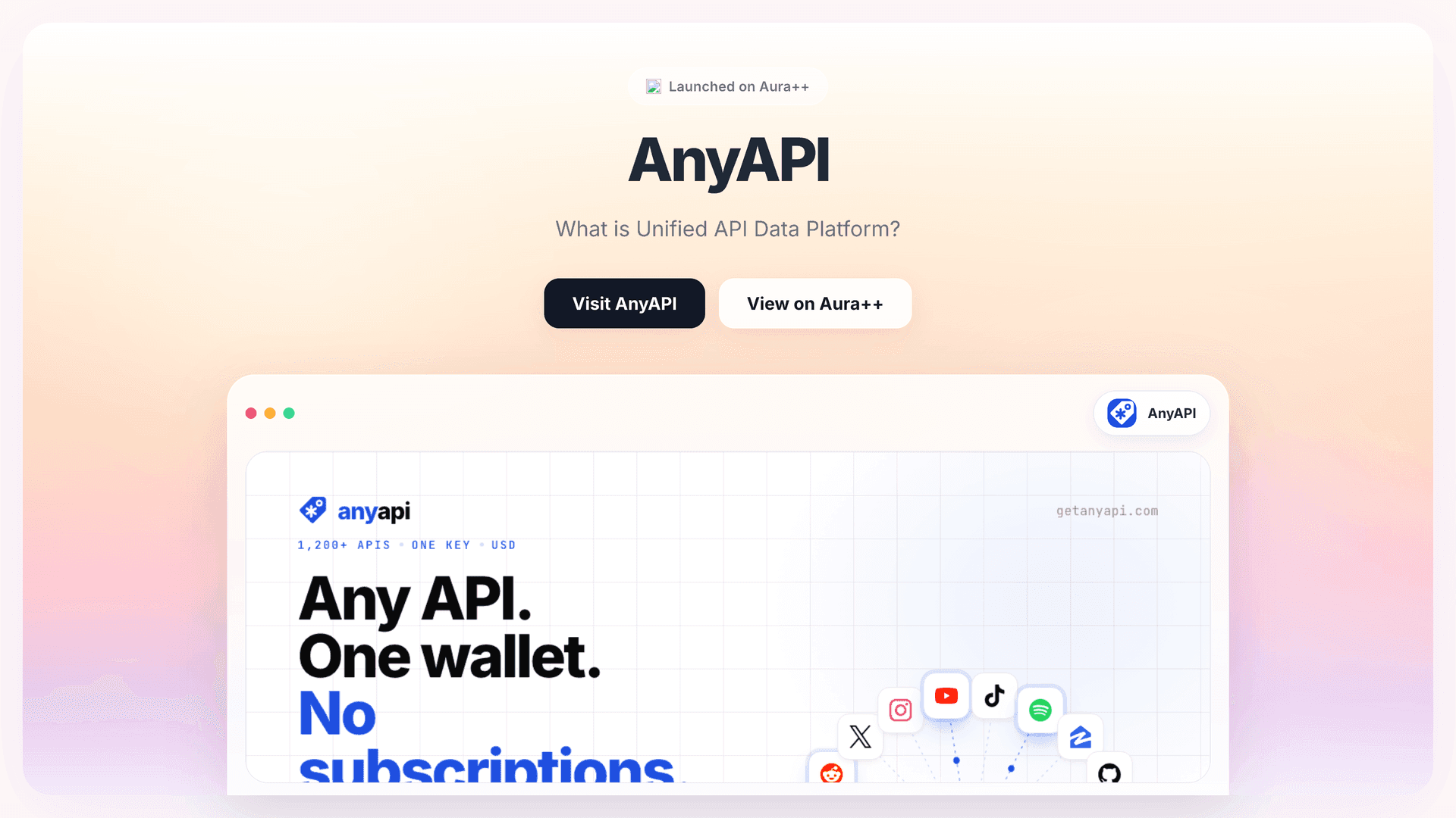 AnyAPI launch story featured image on Aura++