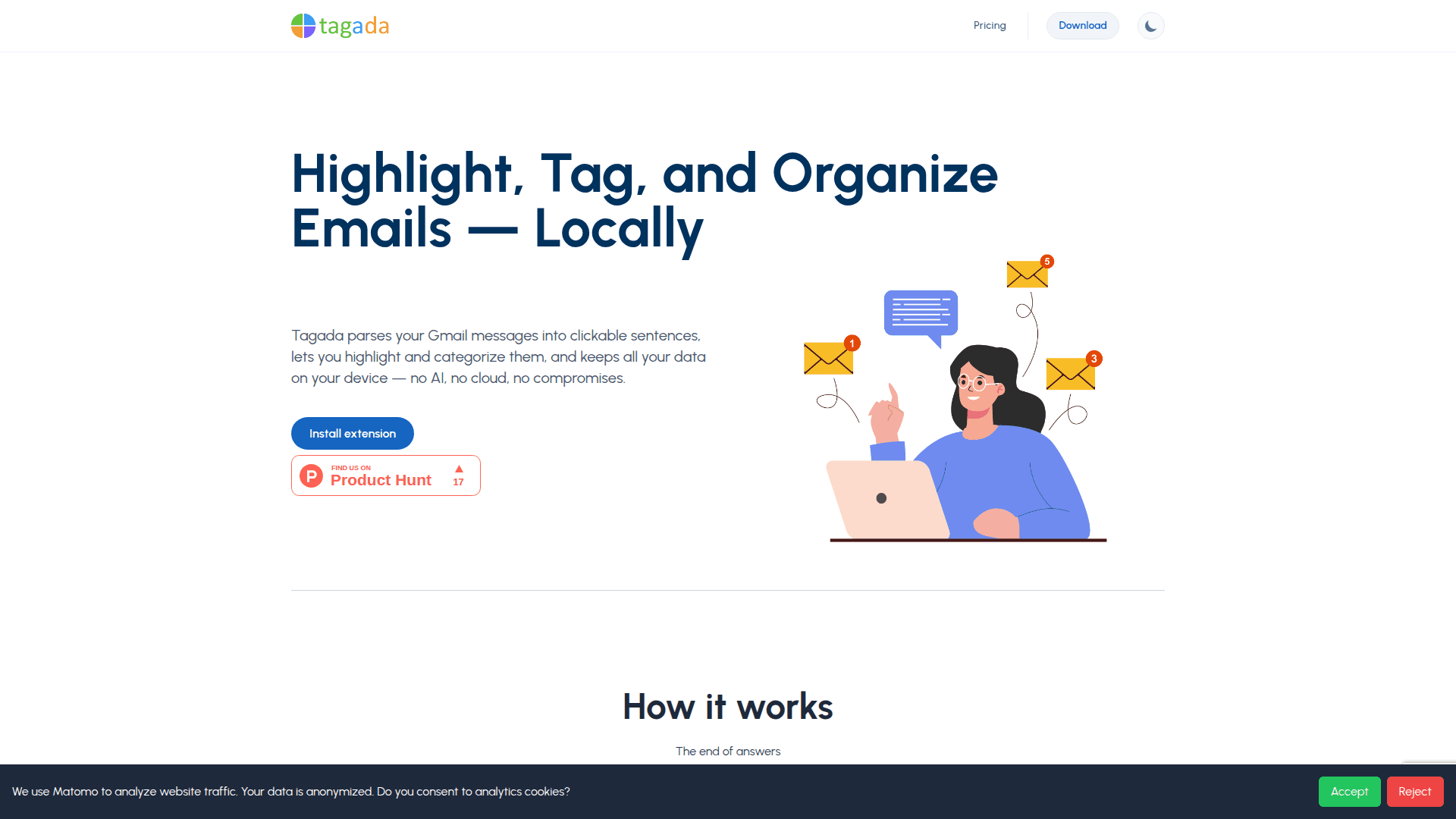 Tagada product preview for startup listing on Aura++