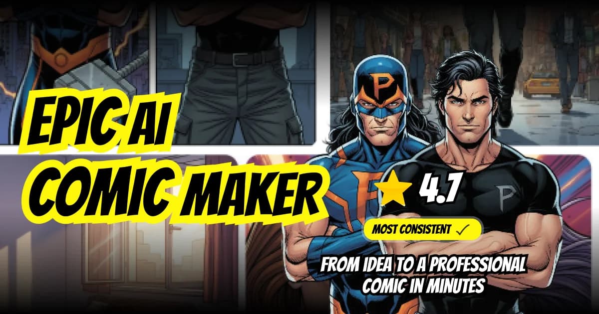 AI Comic & Webtoon Creator product preview for startup listing on Aura++