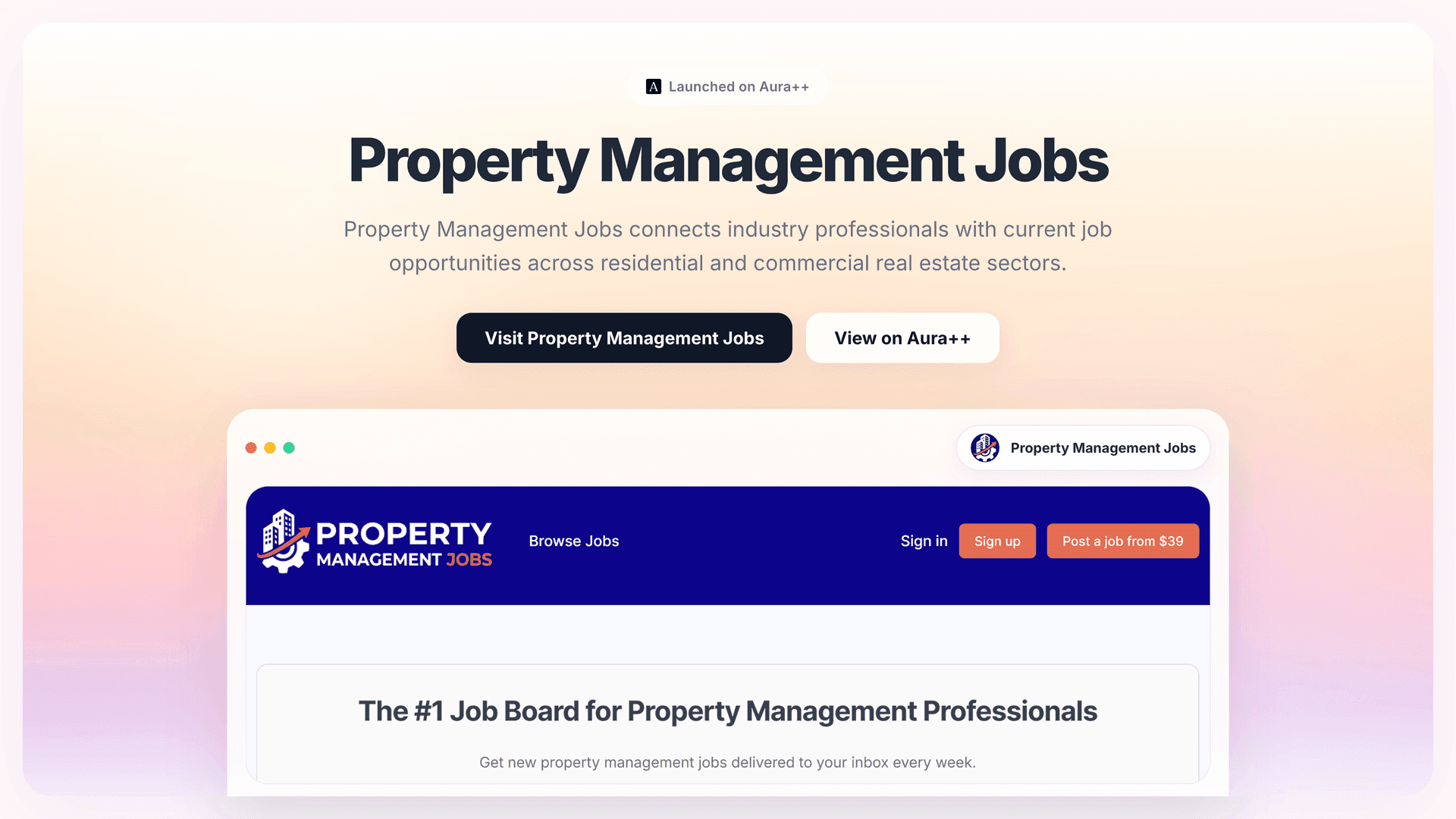 Property Management Jobs launch story featured image on Aura++