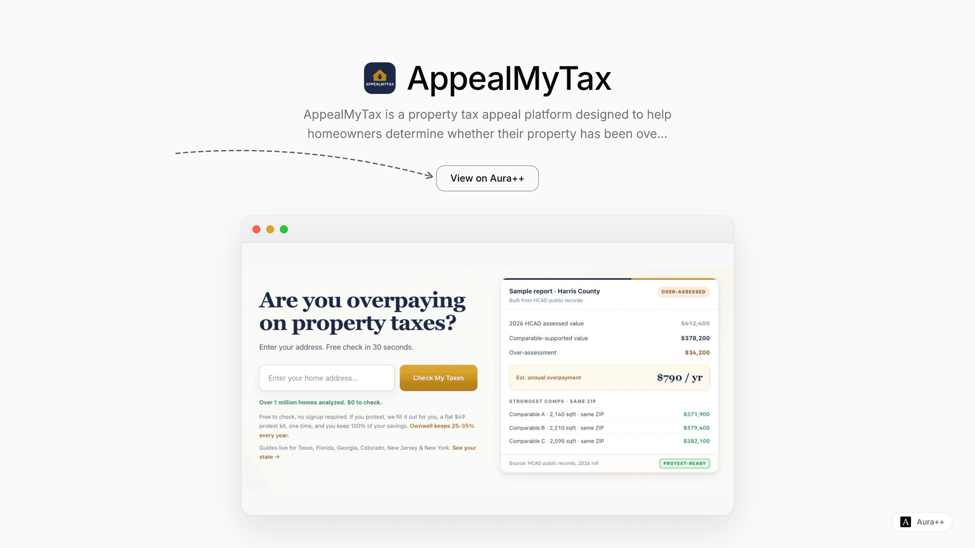Reduce Overassessed Property Taxes with AppealMyTax Tools