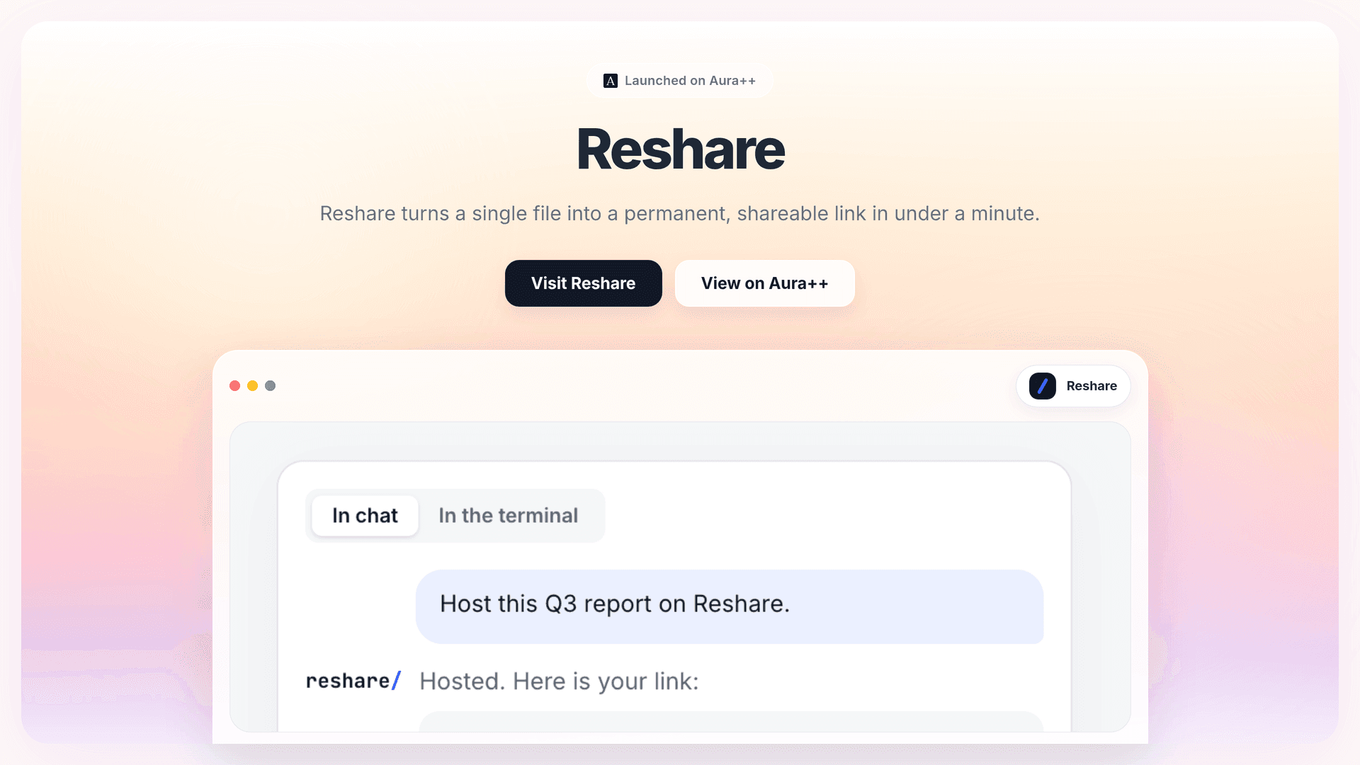 Streamline AI Workflows with Reshare's Seamless File Sharing
