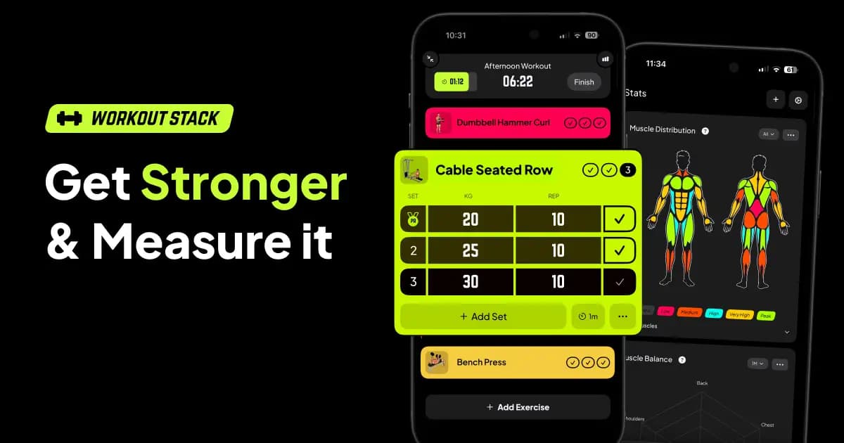 WorkoutStack: Focused Gym Logging App product preview for startup listing on Aura++