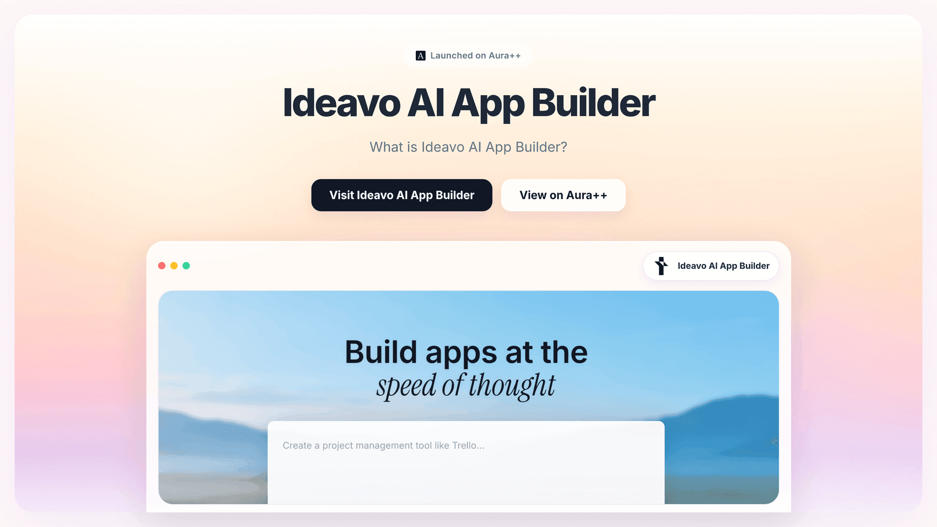 Simplify App Development with Ideavo's AI-Powered Builder