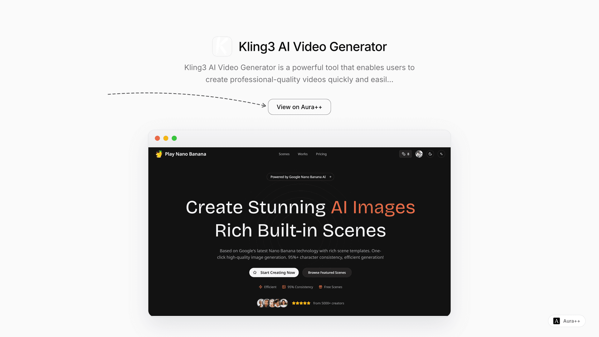 Kling3 AI Video Generator launch story featured image on Aura++