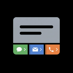CardAction: AI Business Card Scanner startup logo on Aura++
