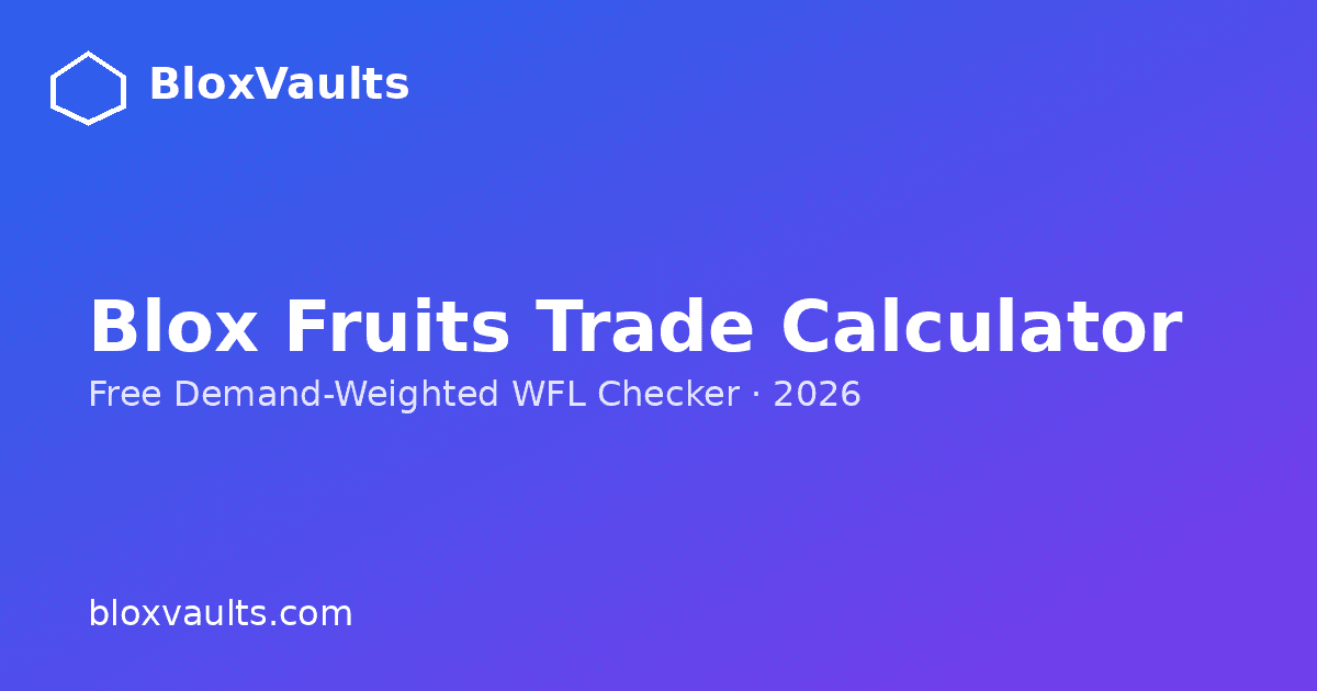 Blox Fruits Trade Calculator product preview for startup listing on Aura++