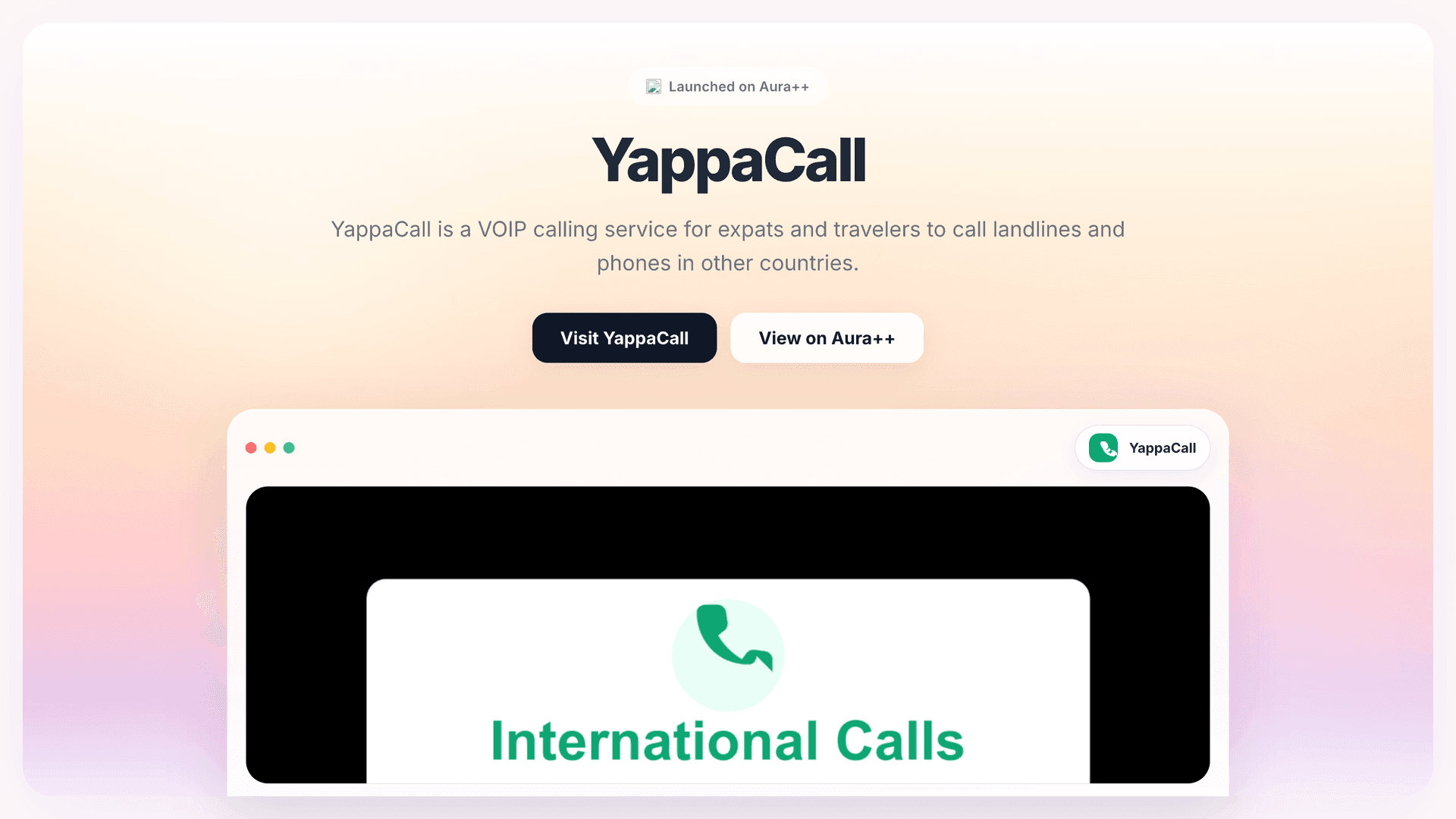 YappaCall launch story featured image on Aura++