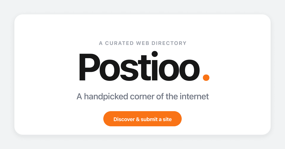 Postioo Web Directory product preview for startup listing on Aura++