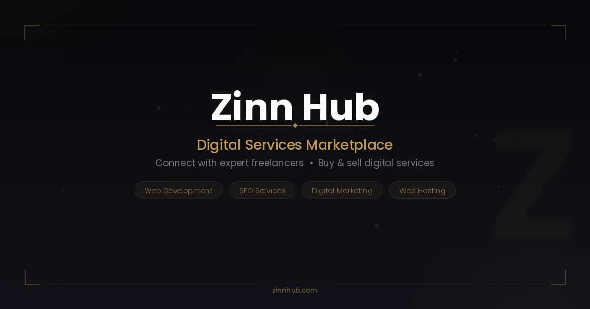 Zinn Hub® Digital Marketplace product preview for startup listing on Aura++