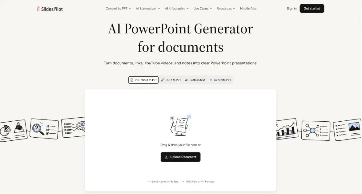 SlidesPilot product preview for startup listing on Aura++