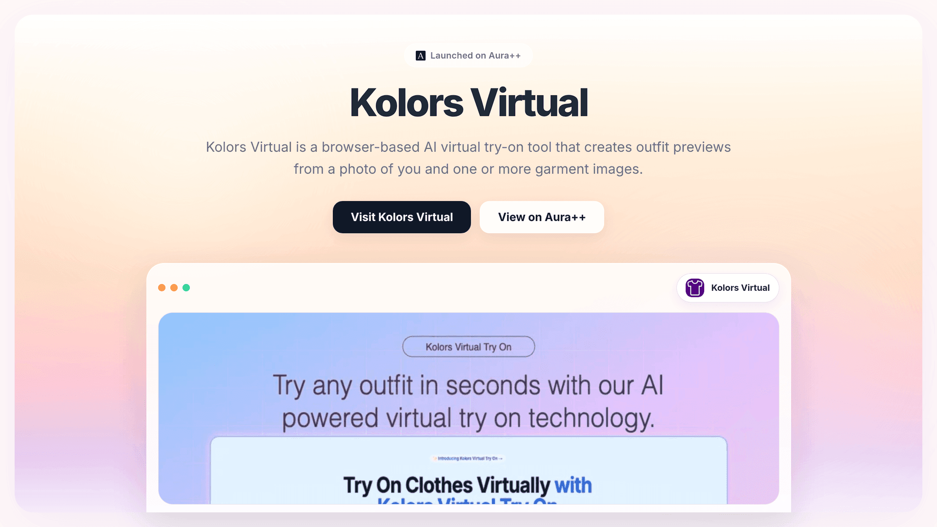 Kolors Virtual launch story featured image on Aura++