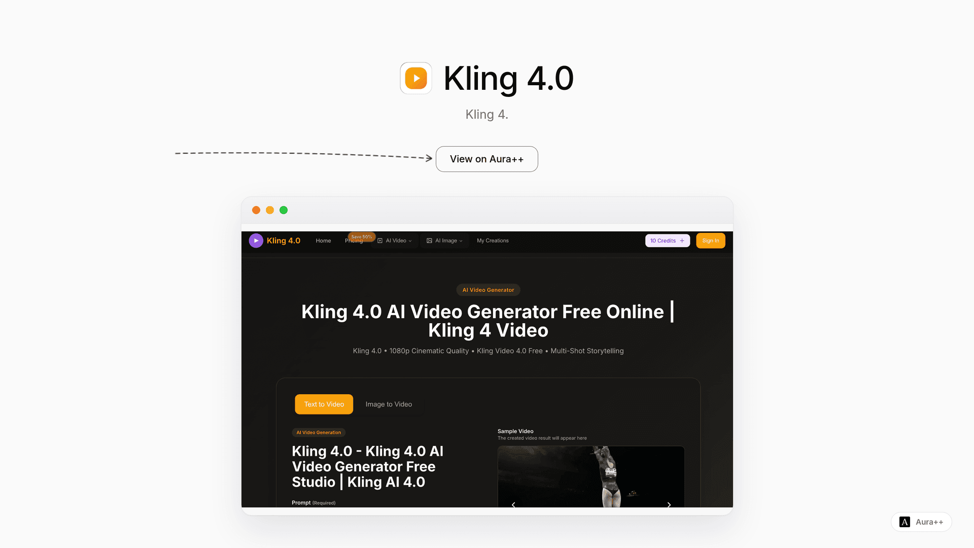 Kling 4.0 launch story featured image on Aura++
