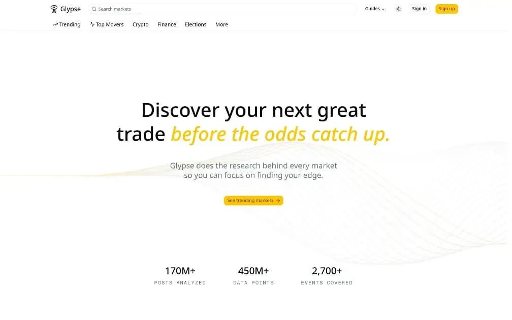 Glypse product preview for startup listing on Aura++