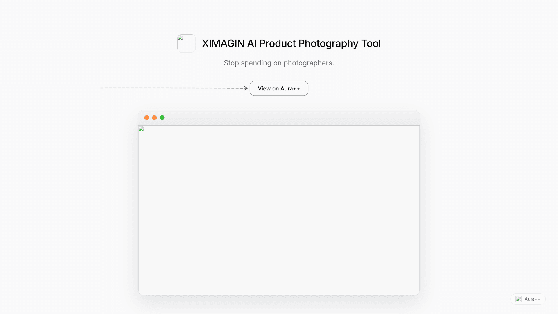 XIMAGIN AI Product Photography Tool launch story featured image on Aura++