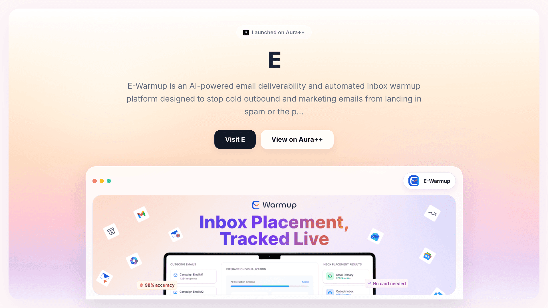 E-Warmup launch story featured image on Aura++