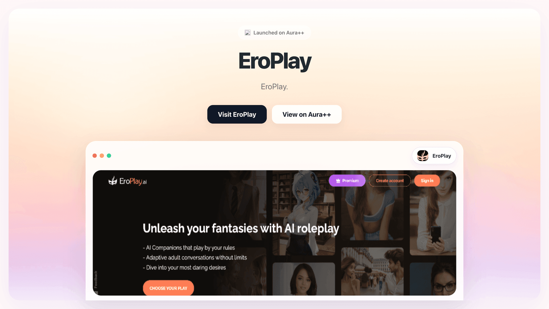 AI Roleplay Redefined: EroPlay's Safe Fantasy Exploration