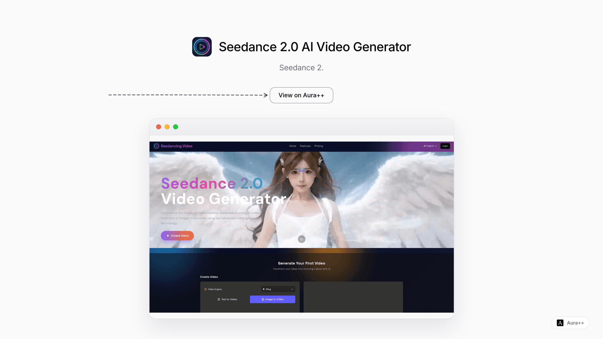 Seedance 2.0 AI Video Generator launch story featured image on Aura++