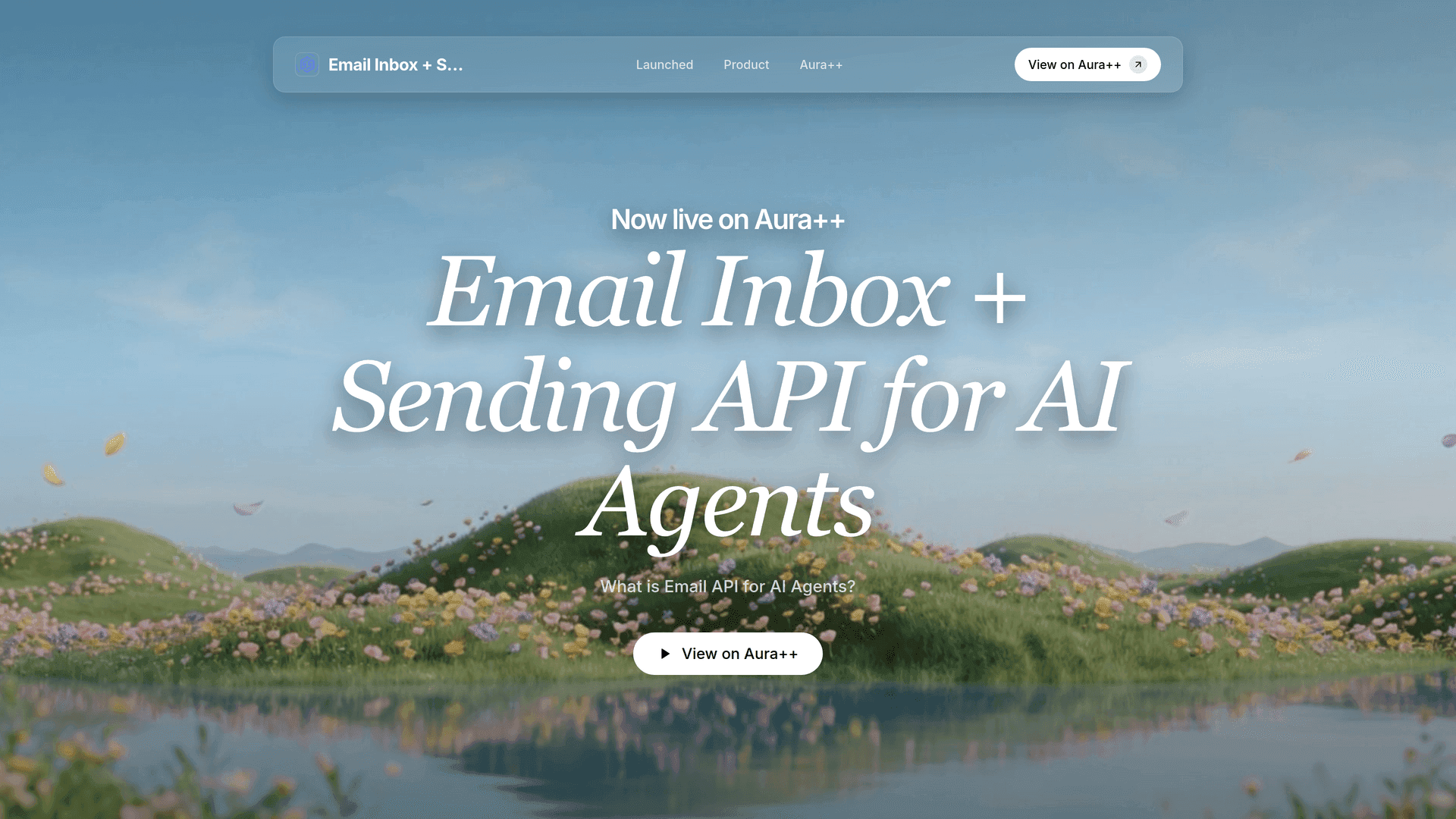 Email Inbox + Sending API for AI Agents launch story featured image on Aura++