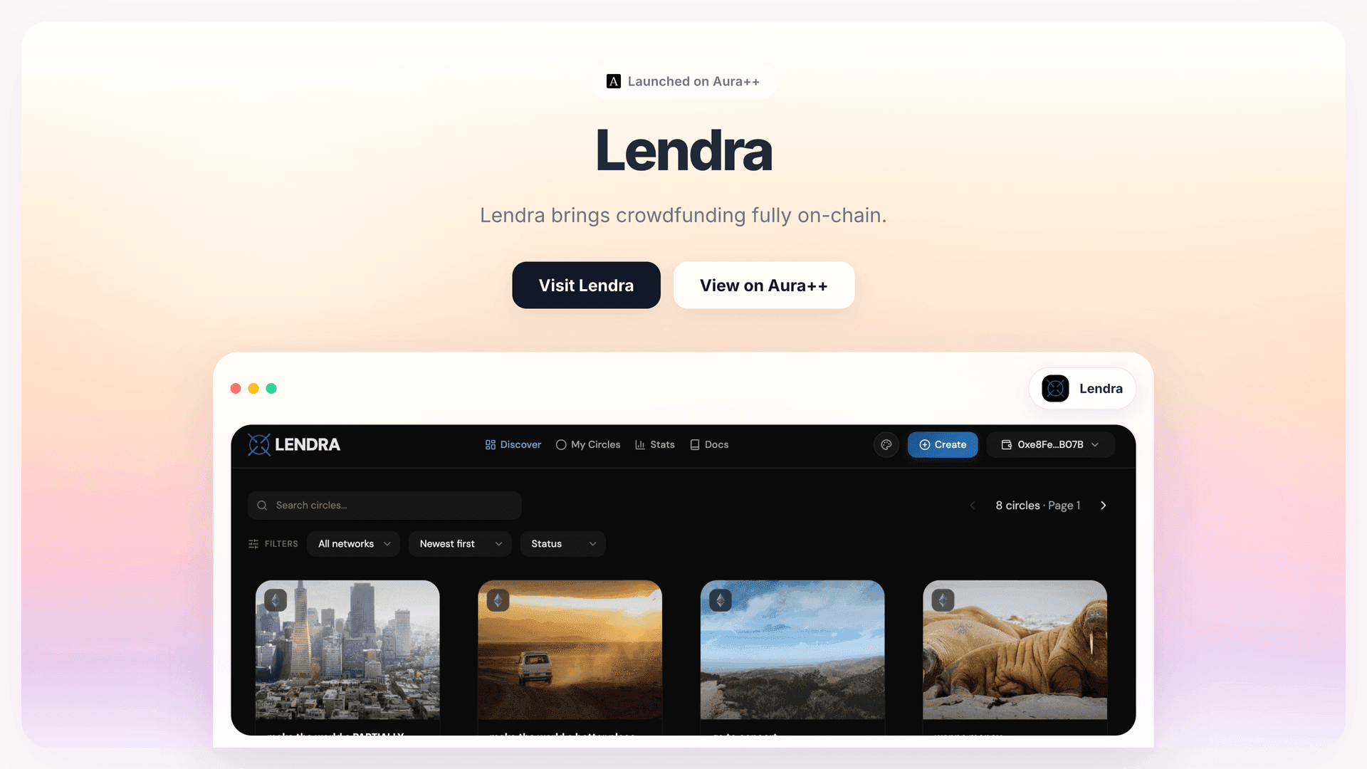 Lendra launch story featured image on Aura++