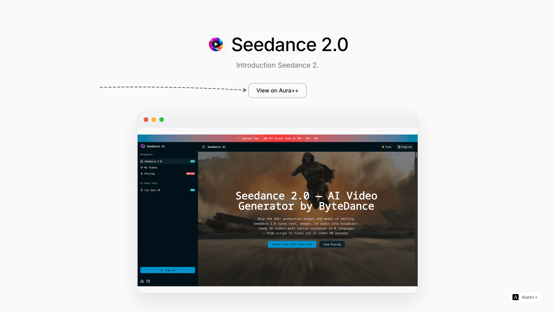 Seedance 2.0 launch story featured image on Aura++
