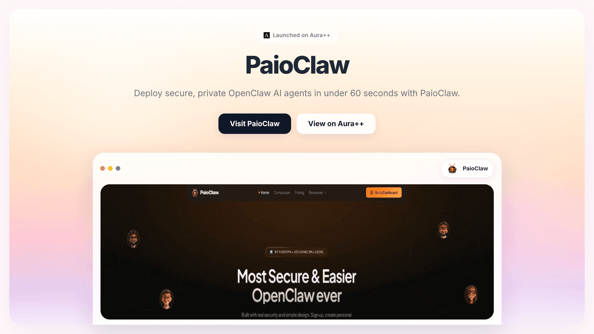 PaioClaw launch story featured image on Aura++