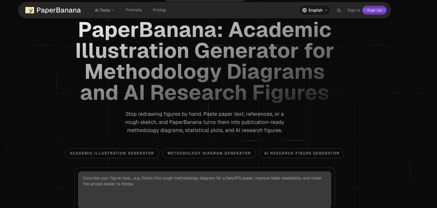PaperBanana product preview for startup listing on Aura++