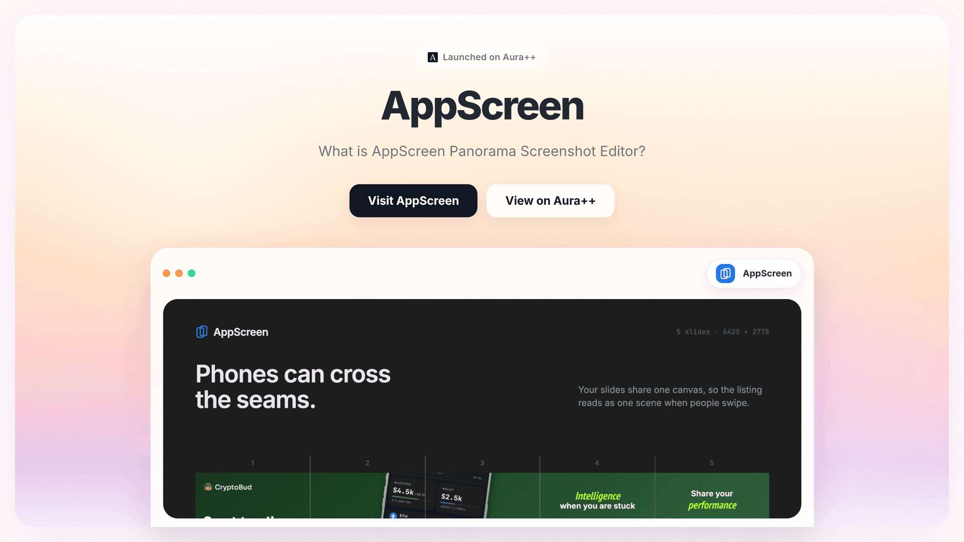 AppScreen launch story featured image on Aura++