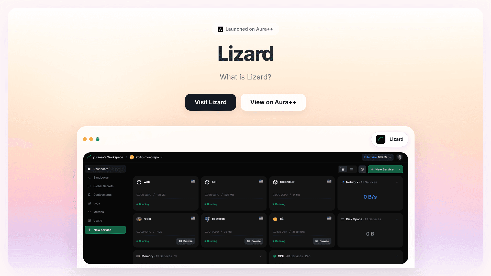 Lizard launch story featured image on Aura++