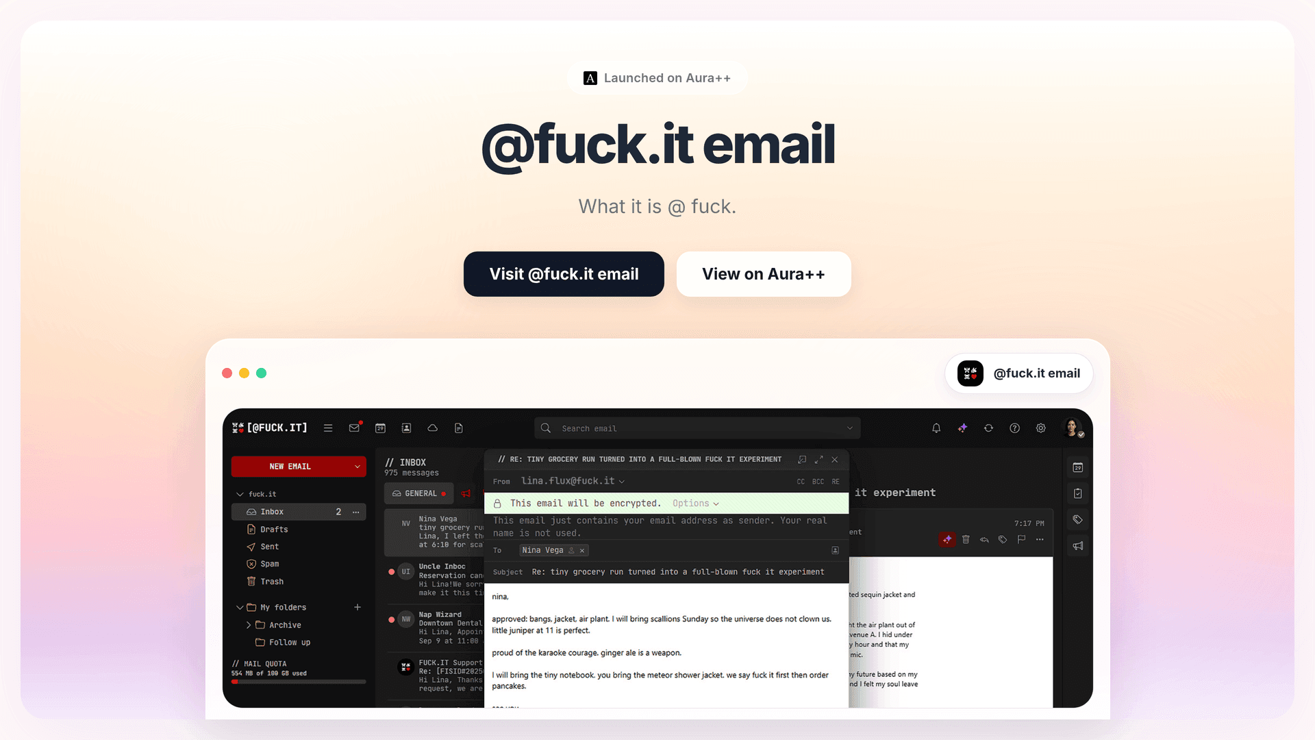 Rethinking Email Privacy: How @fuck.it Protects Your Data