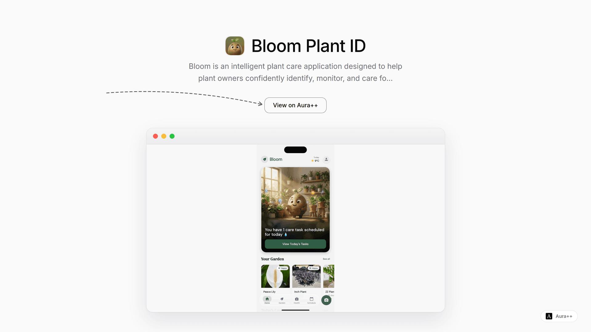 Bloom Plant ID launch story featured image on Aura++