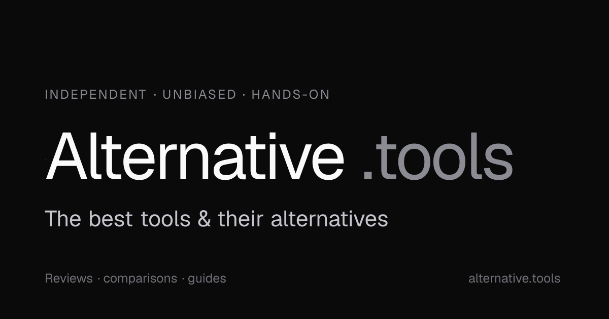 Alternative Tools Directory product preview for startup listing on Aura++