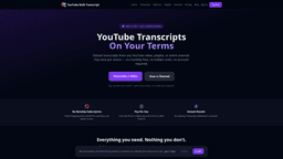 YouTube Bulk Transcript Extractor startup logo on Aura++
