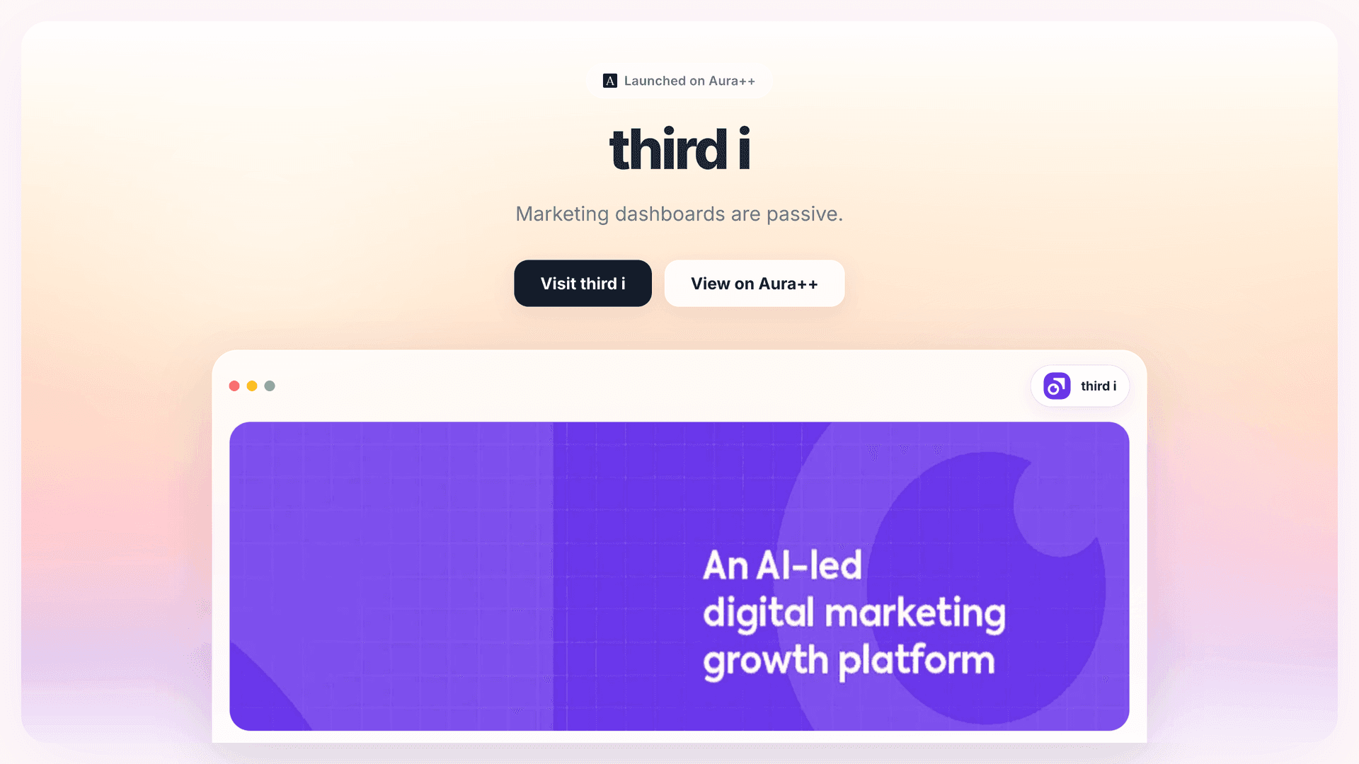 third i launch story featured image on Aura++